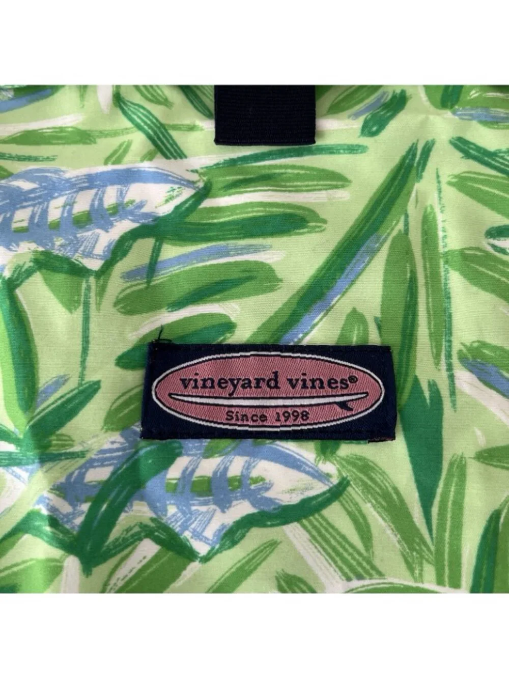 Vineyard Vines Green Fish Print Swim Trunks